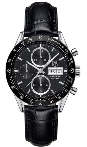 TAG Heuer Carrera Calibre 16 Day Date 41 Stainless Steel / Black / Alligator